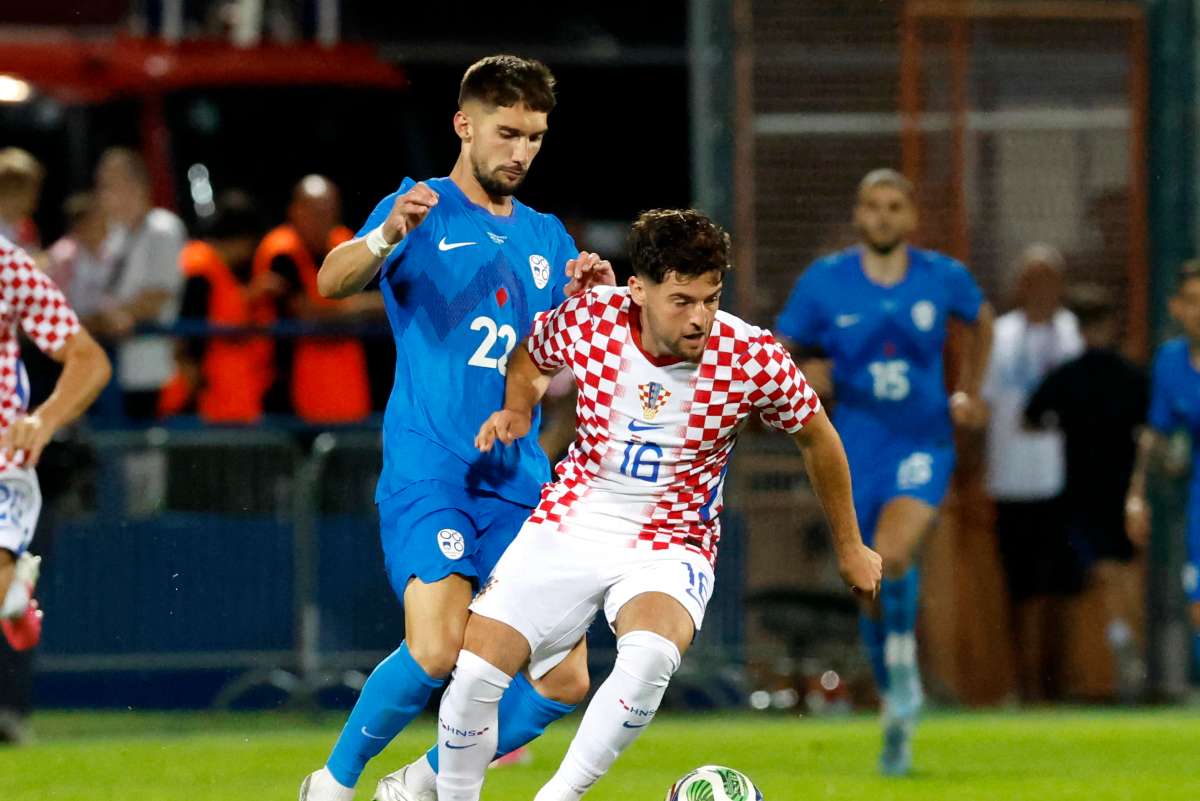 Baturina in azione con la maglia della Croazia
