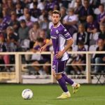 Rugani in azione con la maglia della Fiorentina